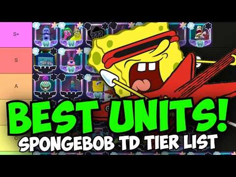 New Best Units in Spongebob TD! Prismatic & Divine Tier List!